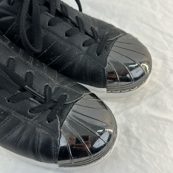 Adidas Superstar Metallic Toe Leather Sneakers - Picture 4 of 10